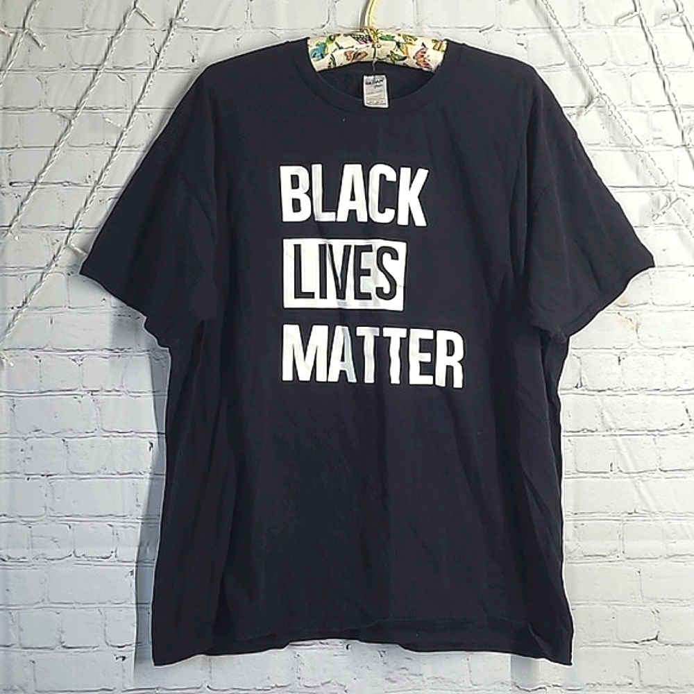 BLM Movement Black Lives Matter Black Gildan Tee Tshirt Mens Size 3XL